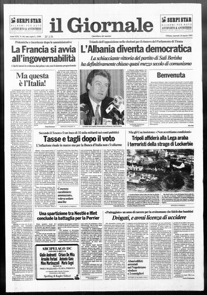 Il giornale : quotidiano del mattino